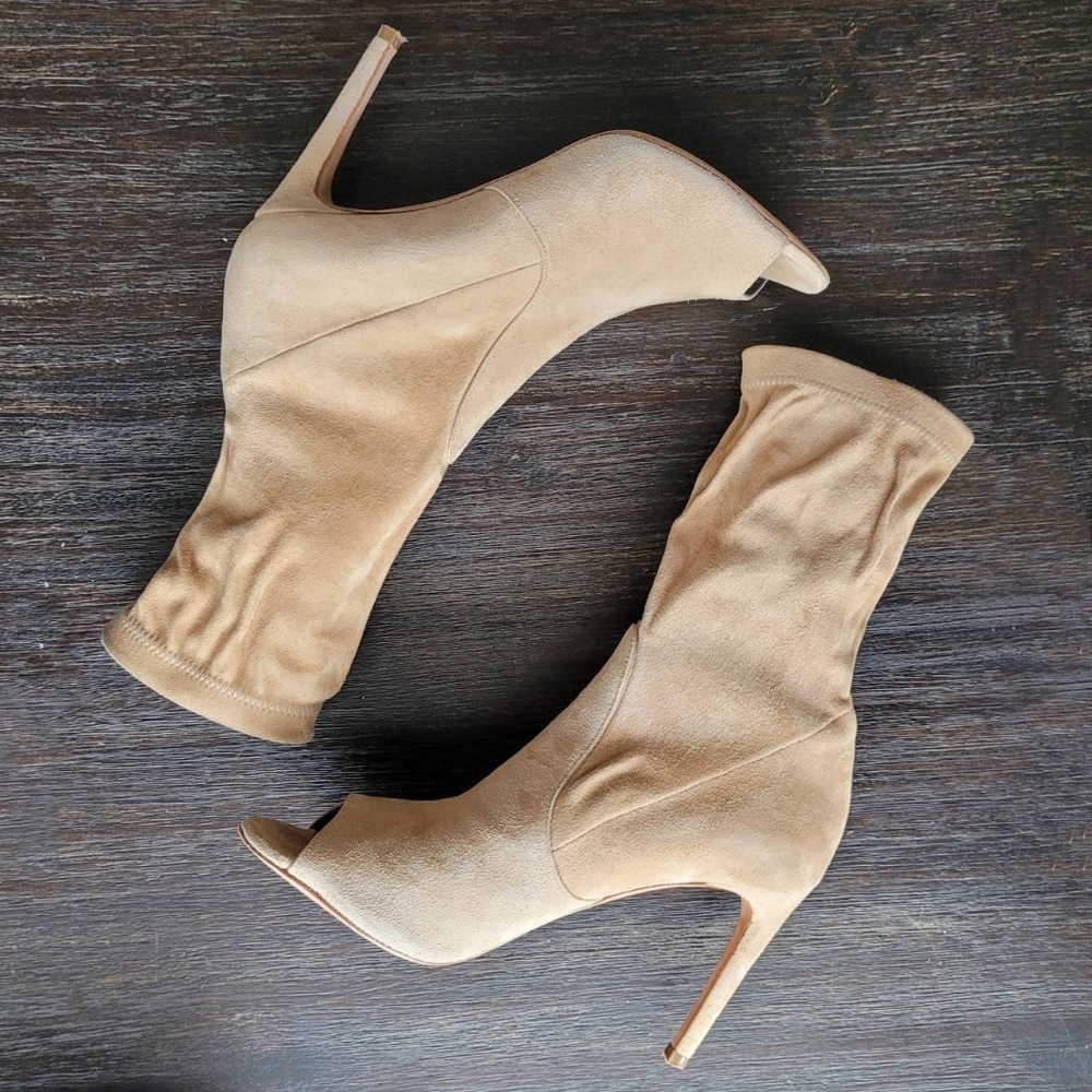 Jean-Michel Cazabat Peep-toe Sock Booties Heels 7.5